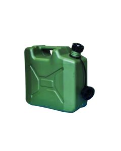 10 Litre Green Plastic Army Style Fuel Can MPMD5064