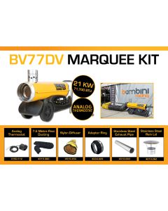 Master BV77DV Marquee Kit With 7.6 Metre Ducting, Analog Thermostat & Accessories BV77MKP2