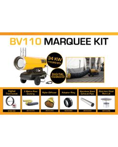 Master BV110DV 240 Volt Marquee Kit With 3 Meter Ducting, Digital Thermostat & Accessories BV110MKP11D